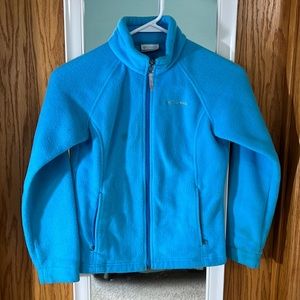 Columbia Turquoise Blue Fleece Jacket